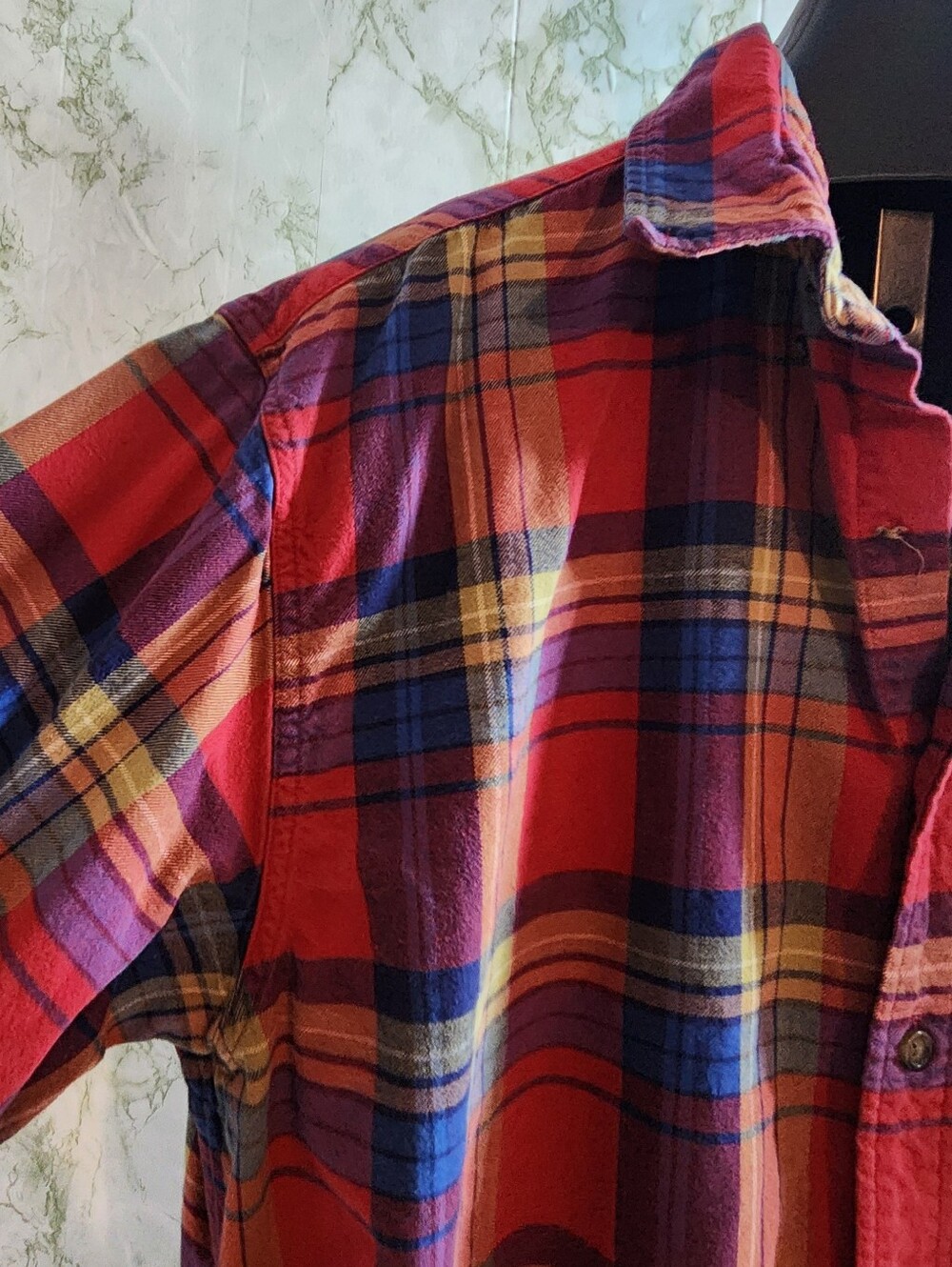 Eddie Bauer 100% Cotton Plaid Shirt - Picture 2 of 11